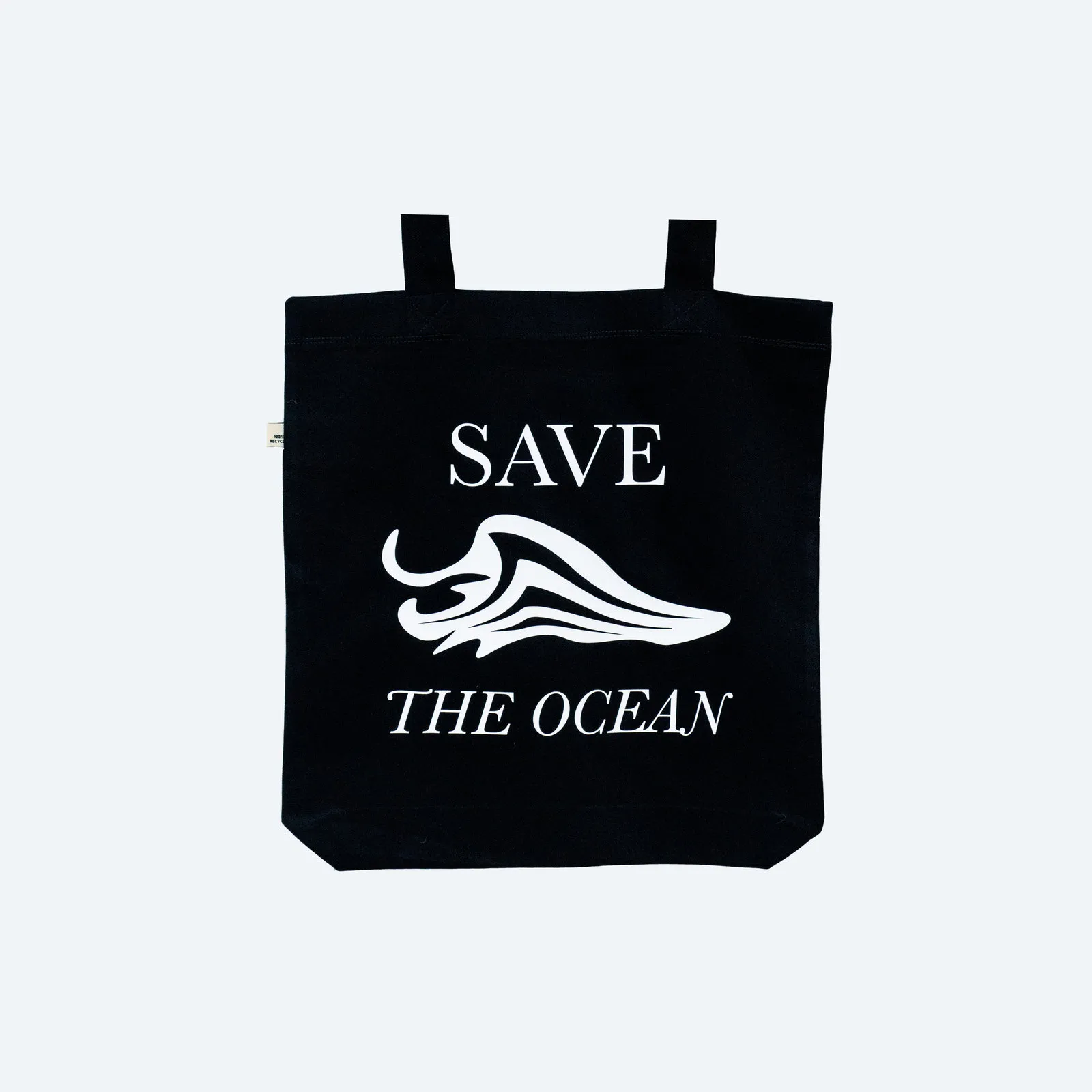 SAVE THE OCEAN 100% recycled Tasche, Ansicht 1