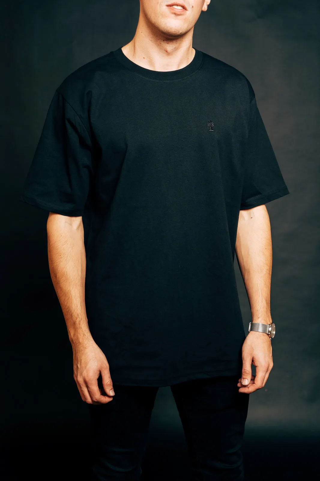 Oversize T-Shirt mit Pharao-Logo-Applikation, Ansicht 1