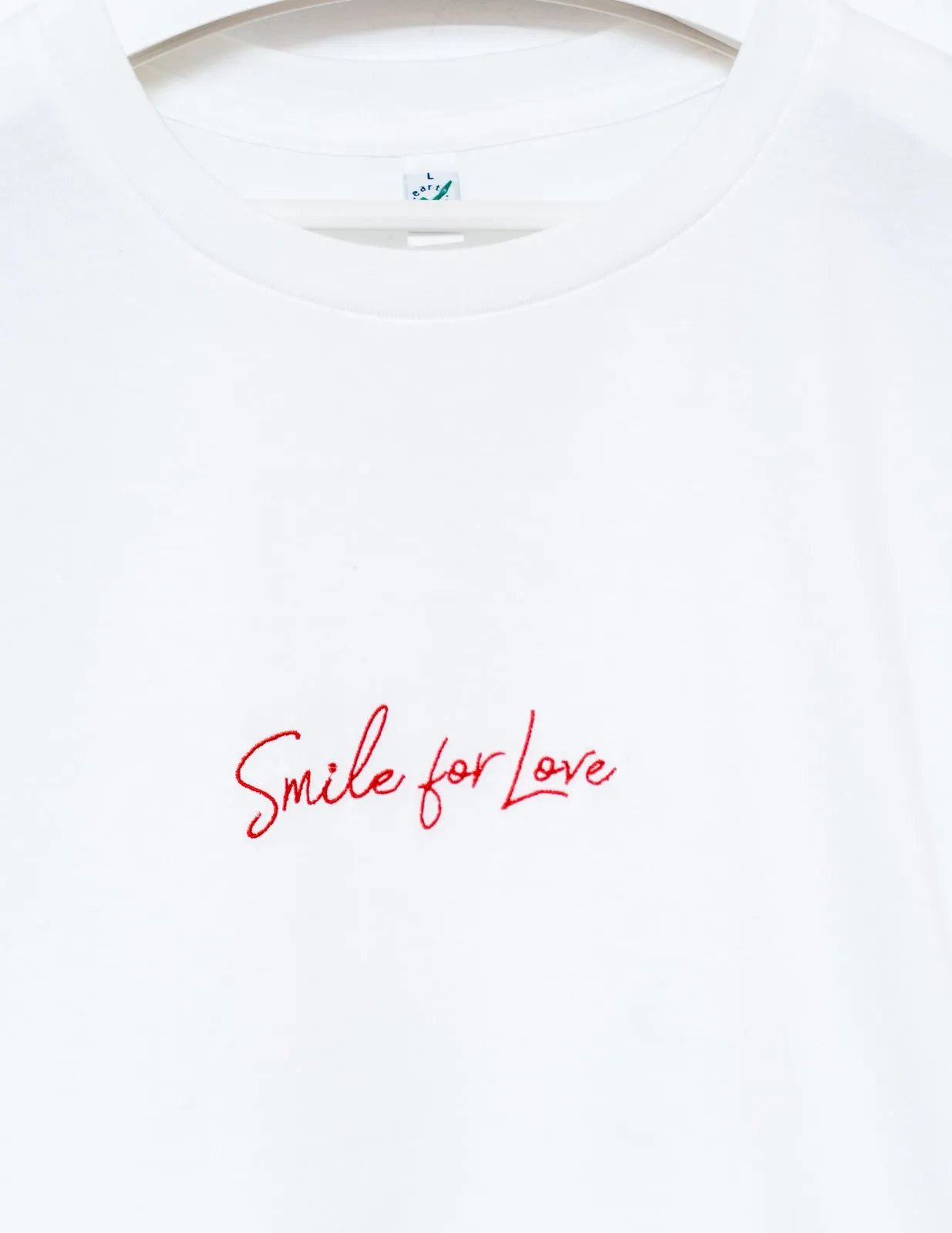SMILE FOR LOVE Special Edition 100% Biobaumwolle T-Shirt UNISEX, Ansicht 2