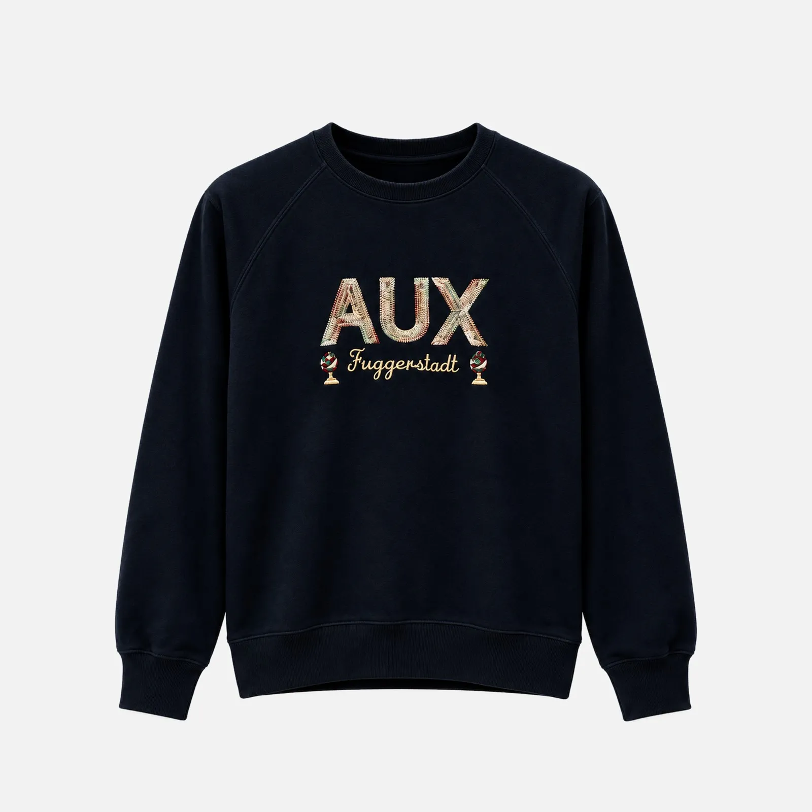 AUX FUGGERSTADT Sweatshirt mit gesticktem Schriftzug