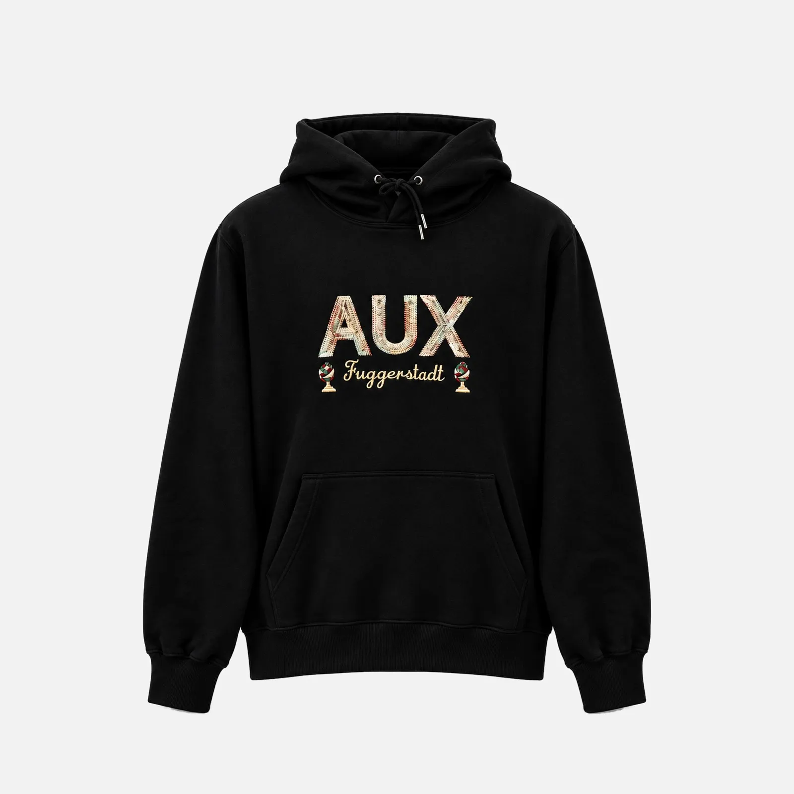AUX FUGGERSTADT Hoodie mit gesticktem Schriftzug